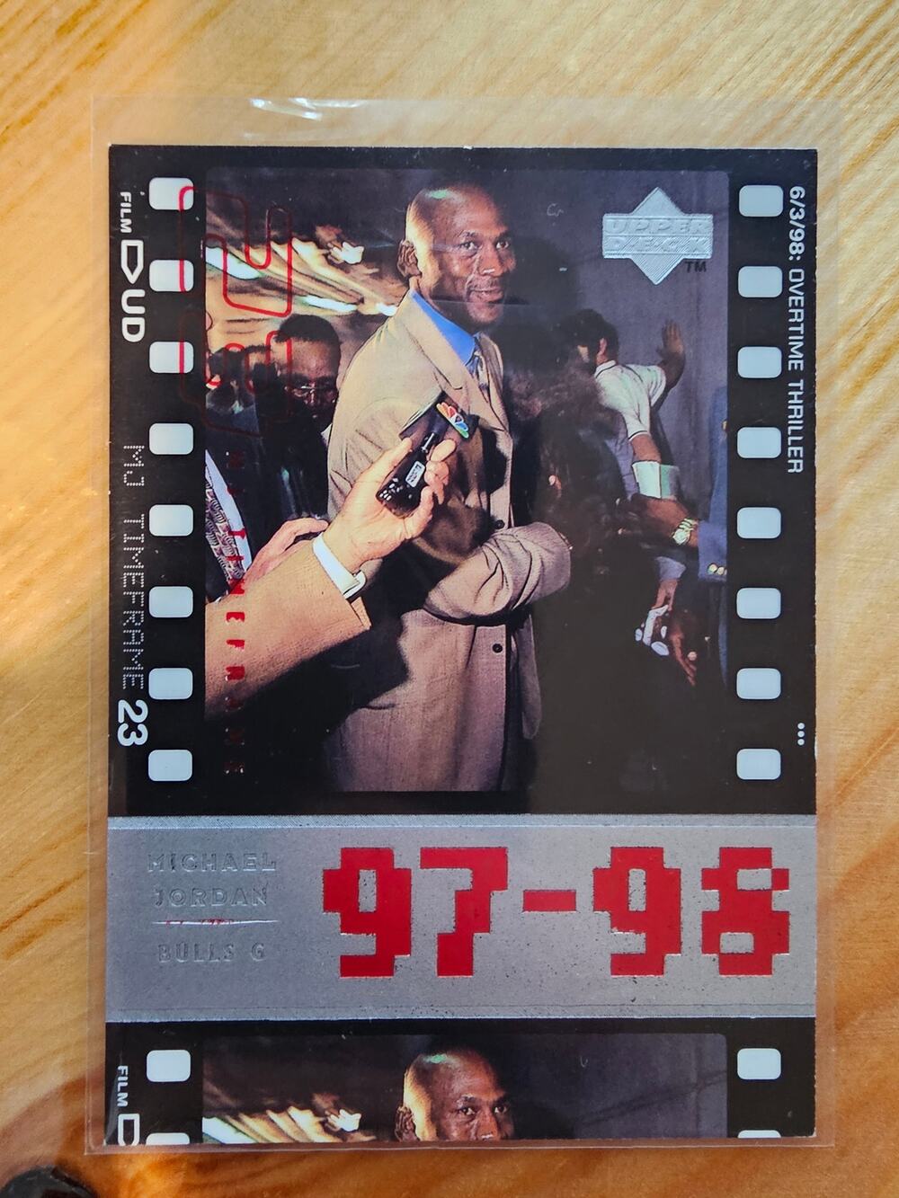 Michael Jordan 1998 Upper Deck Timeframe #116 - Bulls - 97-98 6/3/98 Overtime